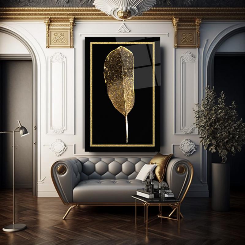 Gold Tüy Cam Tablo