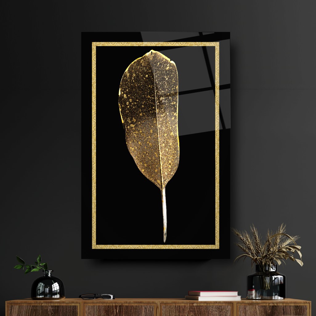Gold Tüy Cam Tablo