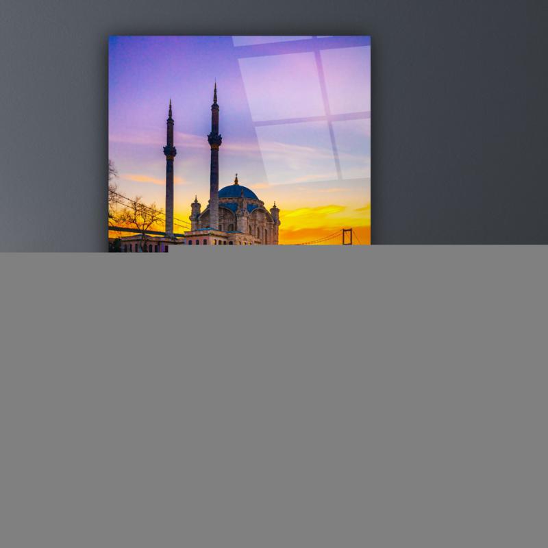 İstanbul Cami Manzarası Cam Tablo