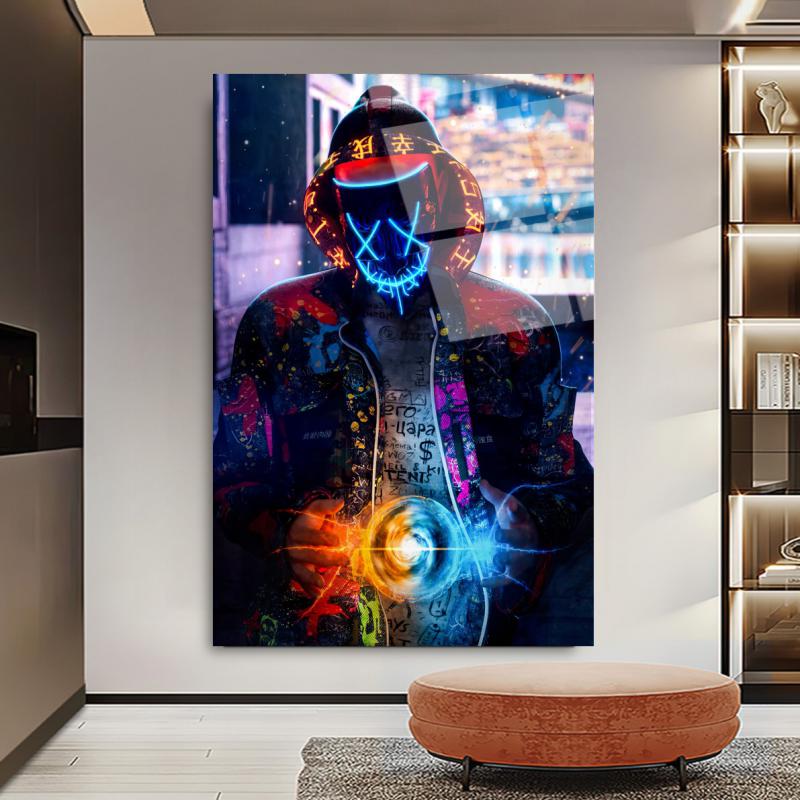 Neon Maske Cam Tablo