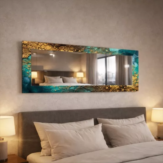 Desenli Panoramik Ayna