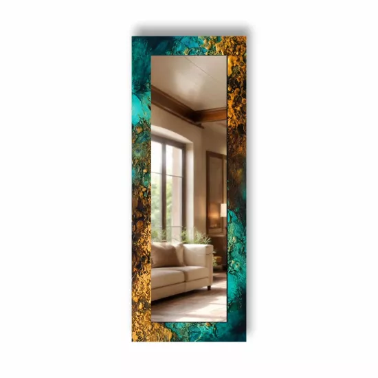 Desenli Dikey Panoramik Ayna