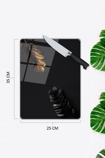 Yaprak Desen Cam Kesme Tablası