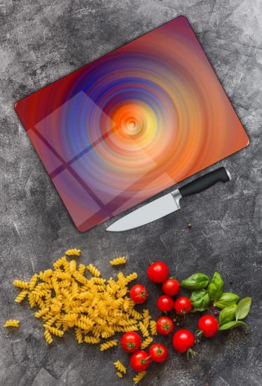 Kızıl Damla Cam Kesme Tablası