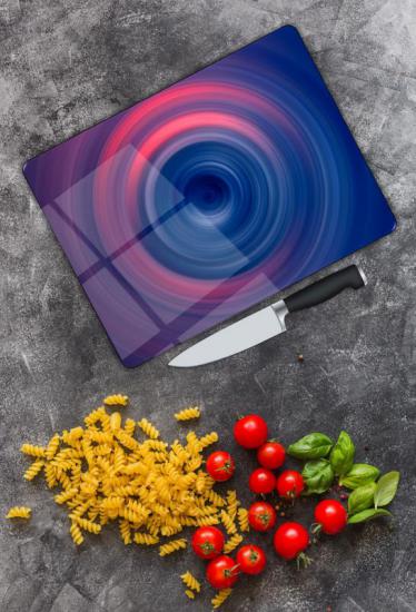 Damla Desen Cam Kesme Tablası