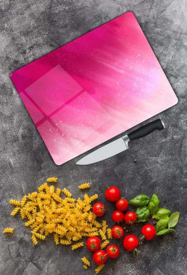 Renkli Desen Cam Kesme Tablası