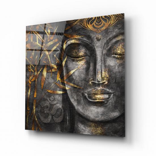 Buda Heykeli Cam Tablo