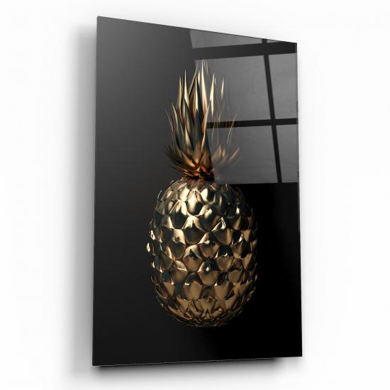 Gold Ananas Cam Tablo