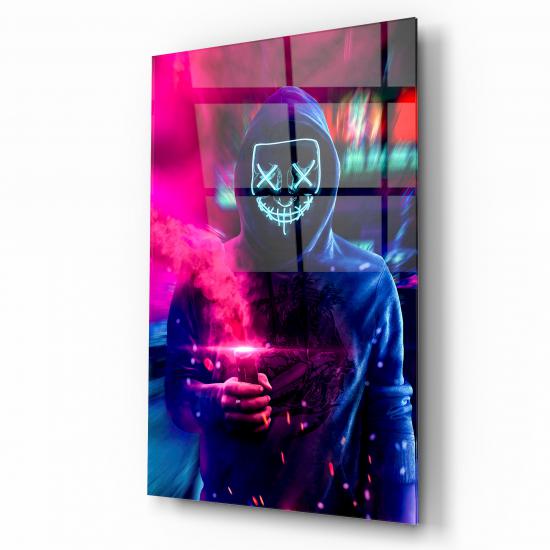 Neon Maske Cam Tablo