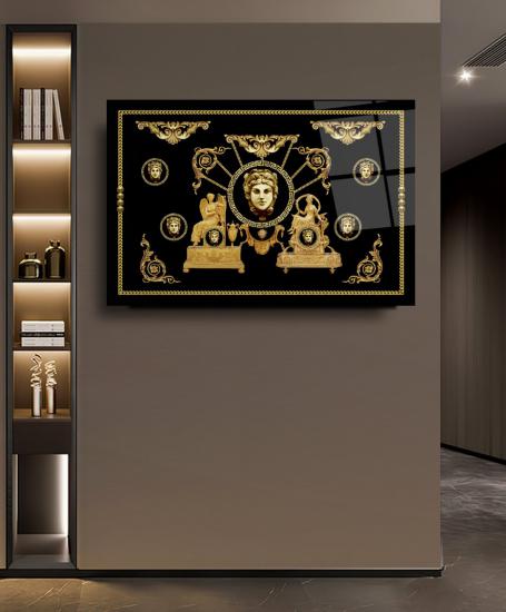 Gold Desenler Cam Tablo