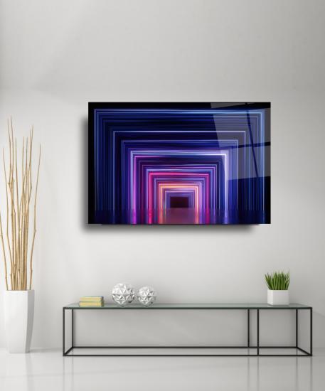 Neon Koridor Cam Tablo