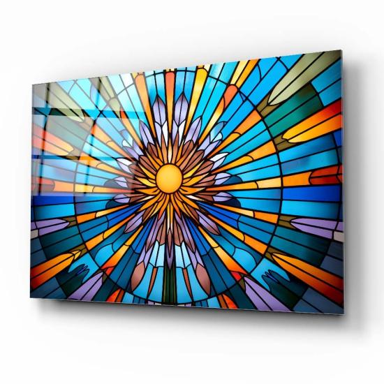 Soyut Vitray Cam Tablo
