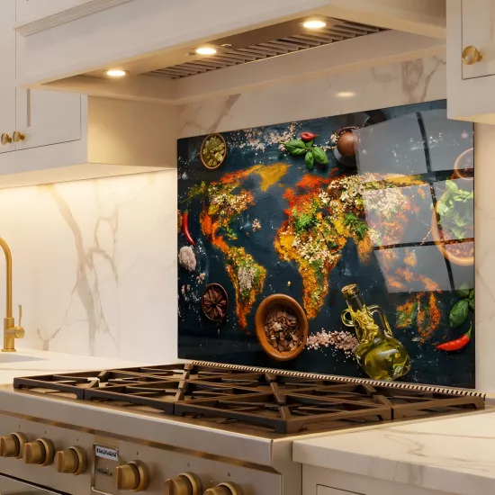 Baharattan Dünya Ocak Arkası Cam Koruyucu