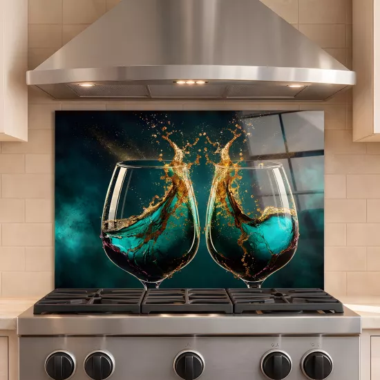 Kadehli Ocak Arkası Cam Koruyucu