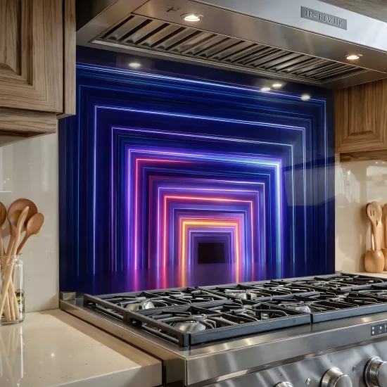 Mor Ocak Arkası Cam Koruyucu