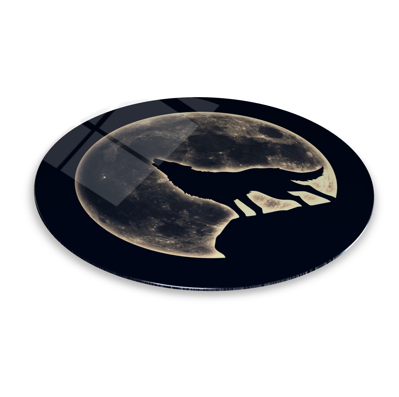 Kurt Yuvarlak Cam Tablo