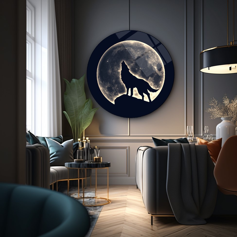 Kurt Yuvarlak Cam Tablo