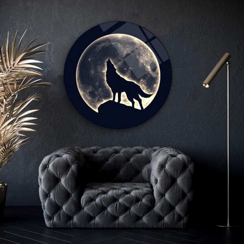 Kurt Yuvarlak Cam Tablo