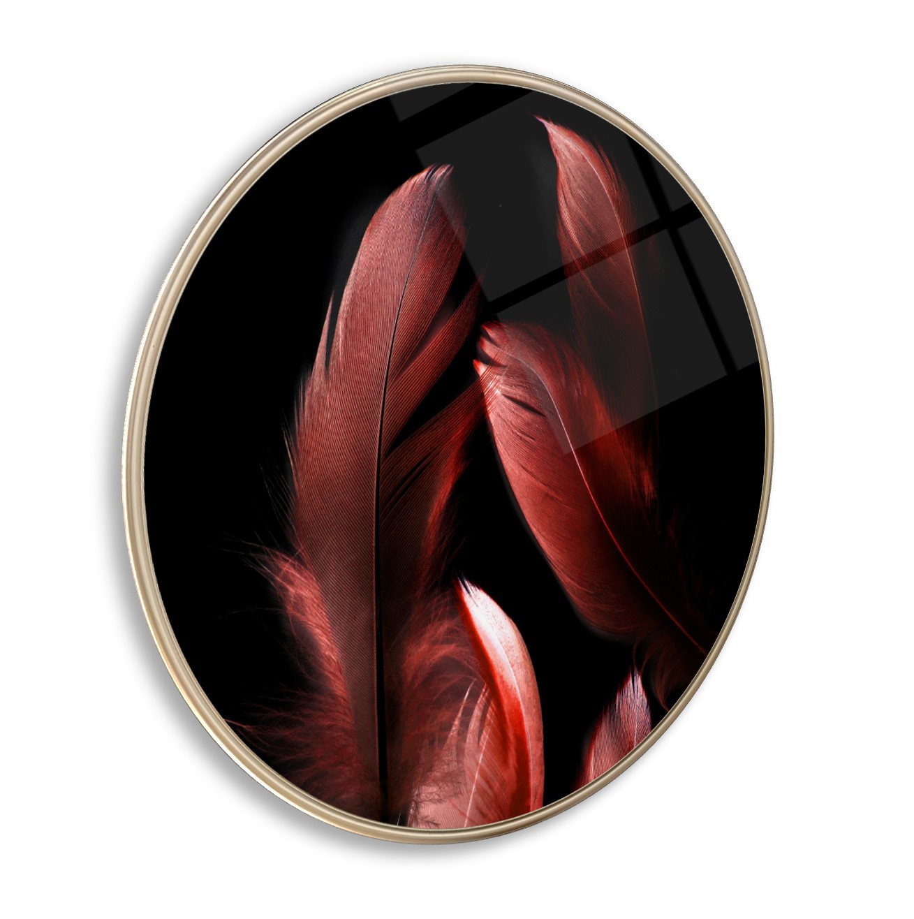 Tüyler Yuvarlak Cam Tablo