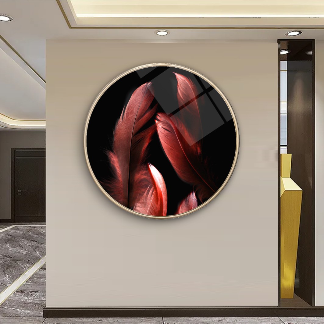 Tüyler Yuvarlak Cam Tablo