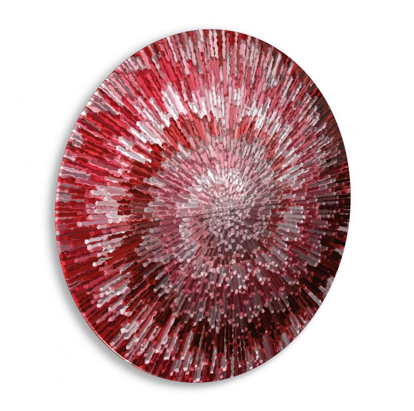 Soyut Yuvarlak Cam Tablo