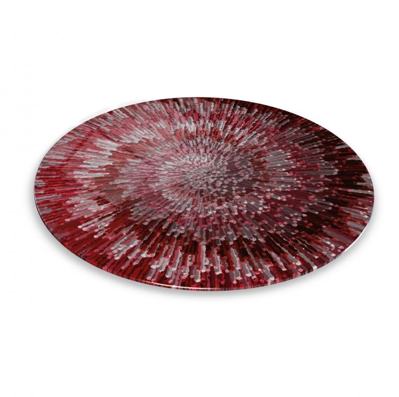 Soyut Yuvarlak Cam Tablo